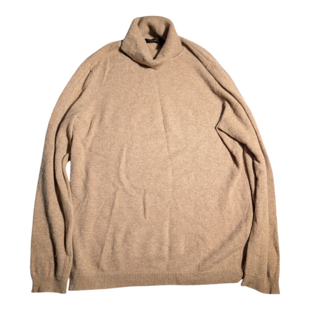 Charter Club Luxury Beige 100% Cashmere Pullover Turtleneck Sweater Sz L
